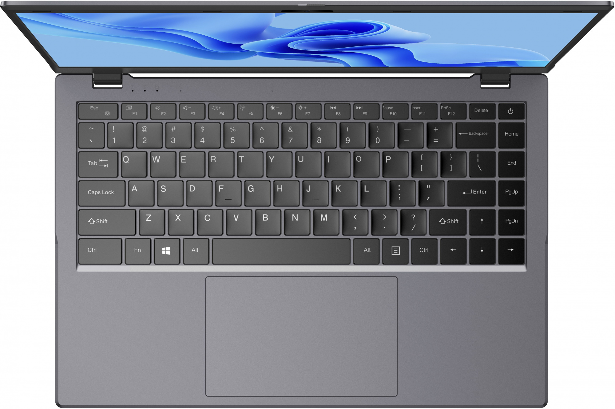 Ноутбук Chuwi GemiBook Xpro Celeron N100 8Gb SSD256Gb Intel UHD Graphics 14.1" IPS FHD (1920x1080) Windows 11 Home grey WiFi BT Cam 5000mAh — фото 7