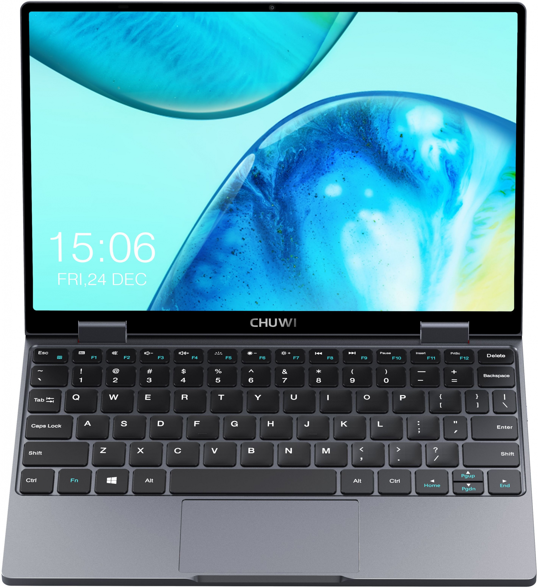 Ноутбук Chuwi MiniBook X Celeron N5100 12Gb SSD512Gb Intel UHD Graphics 10.8" IPS Touch WQXGA (2560x1600) Windows 11 Home grey WiFi BT Cam 3800mAh — фото 3