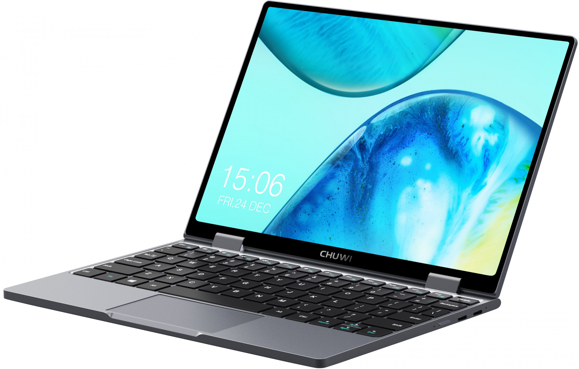Ноутбук Chuwi MiniBook X Celeron N5100 12Gb SSD512Gb Intel UHD Graphics 10.8" IPS Touch WQXGA (2560x1600) Windows 11 Home grey WiFi BT Cam 3800mAh — фото 4
