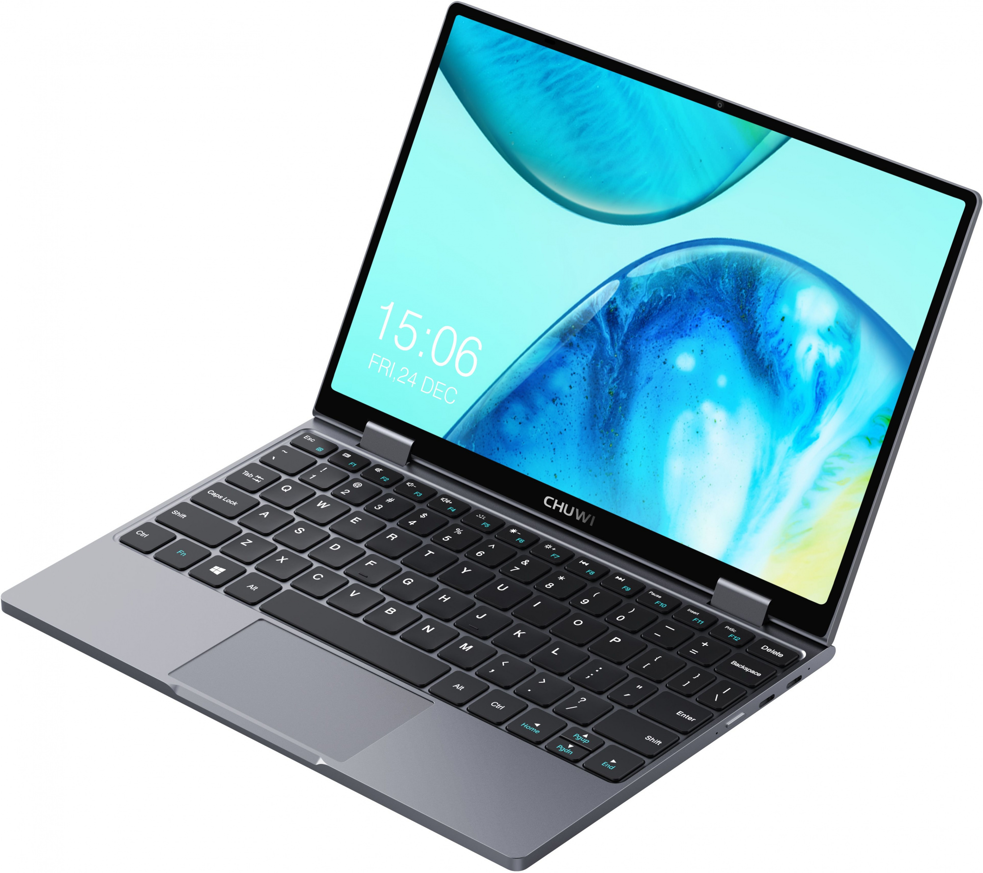 Ноутбук Chuwi MiniBook X Celeron N5100 12Gb SSD512Gb Intel UHD Graphics 10.8" IPS Touch WQXGA (2560x1600) Windows 11 Home grey WiFi BT Cam 3800mAh — фото 6