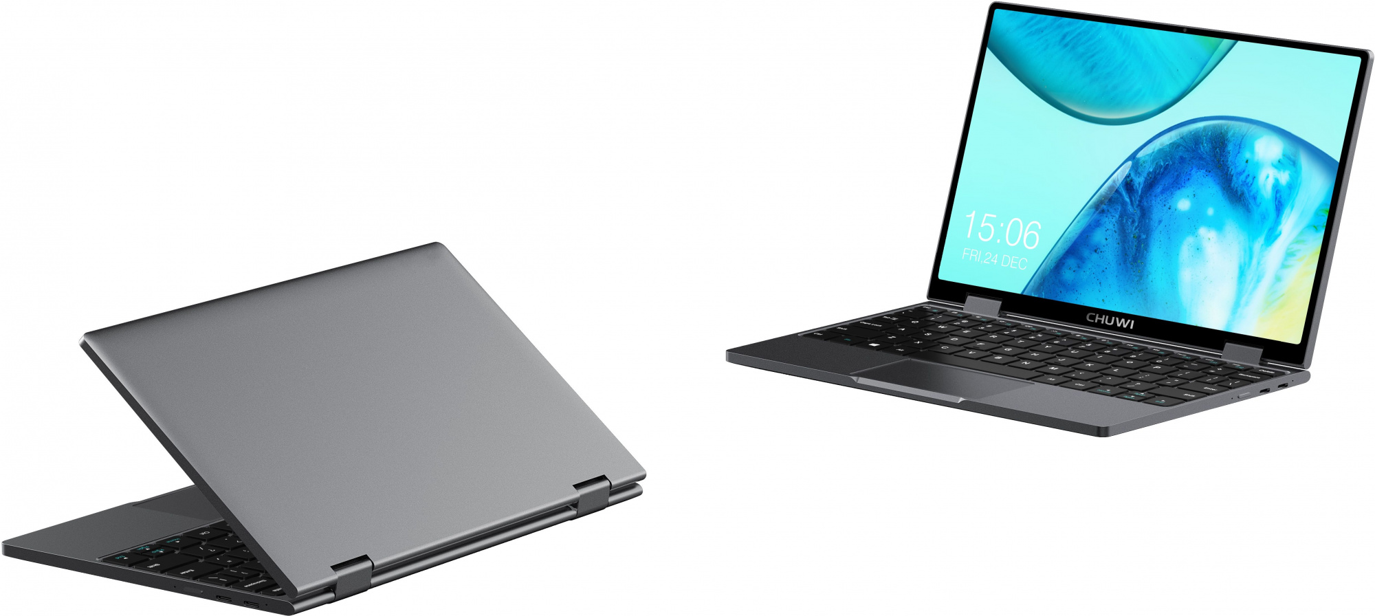 Ноутбук Chuwi MiniBook X Celeron N5100 12Gb SSD512Gb Intel UHD Graphics 10.8" IPS Touch WQXGA (2560x1600) Windows 11 Home grey WiFi BT Cam 3800mAh — фото 2