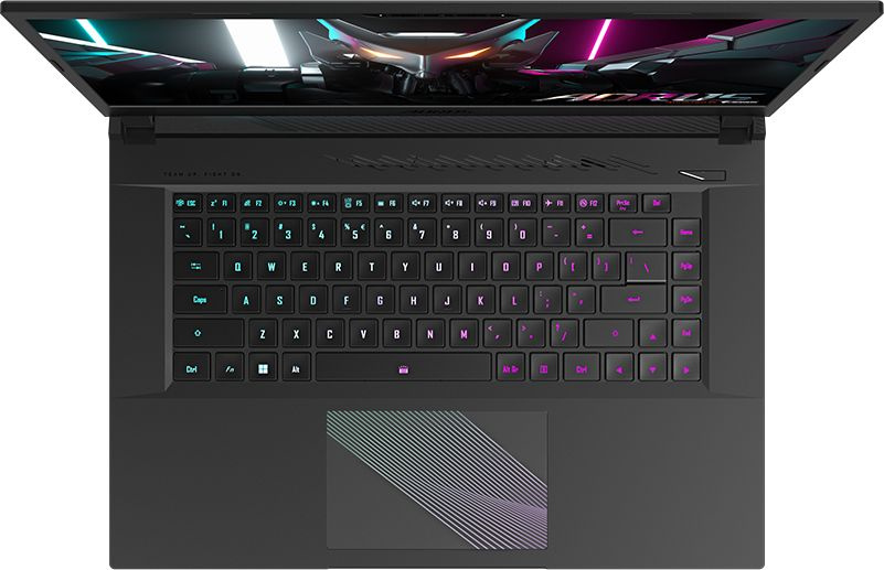 Ноутбук Gigabyte Aorus 15 Core i5 12500H 16Gb SSD512Gb NVIDIA GeForce RTX4060 8Gb 15.6" IPS FHD (1920x1080) Free DOS black WiFi BT Cam (9KF-E3KZ353SD) — фото 2