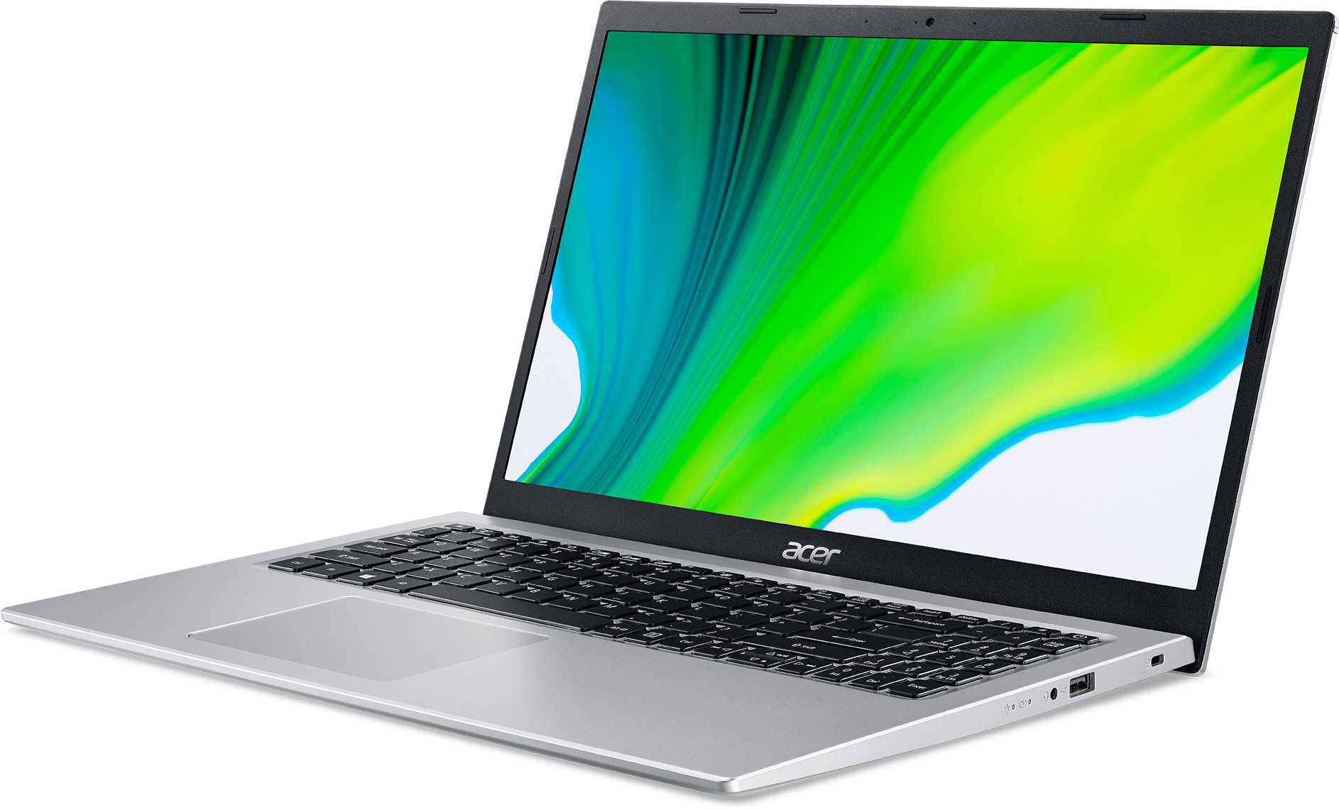 Ноутбук Acer Aspire 5 A515-56-57X2 Core i5 1135G7 8Gb SSD512Gb Intel Iris Xe graphics 15.6" IPS FHD (1920x1080) Windows 11 Home silver WiFi BT Cam (NX.A1GEP.00M) — фото 3