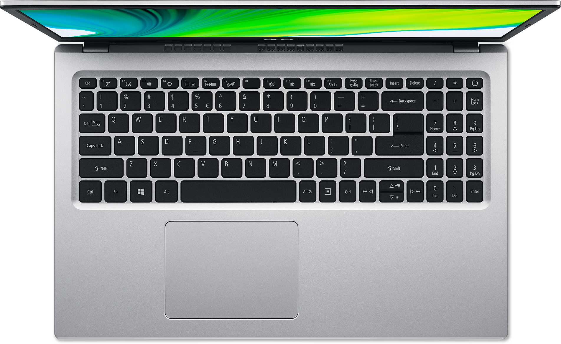 Ноутбук Acer Aspire 5 A515-56-57X2 Core i5 1135G7 8Gb SSD512Gb Intel Iris Xe graphics 15.6" IPS FHD (1920x1080) Windows 11 Home silver WiFi BT Cam (NX.A1GEP.00M) — фото 4