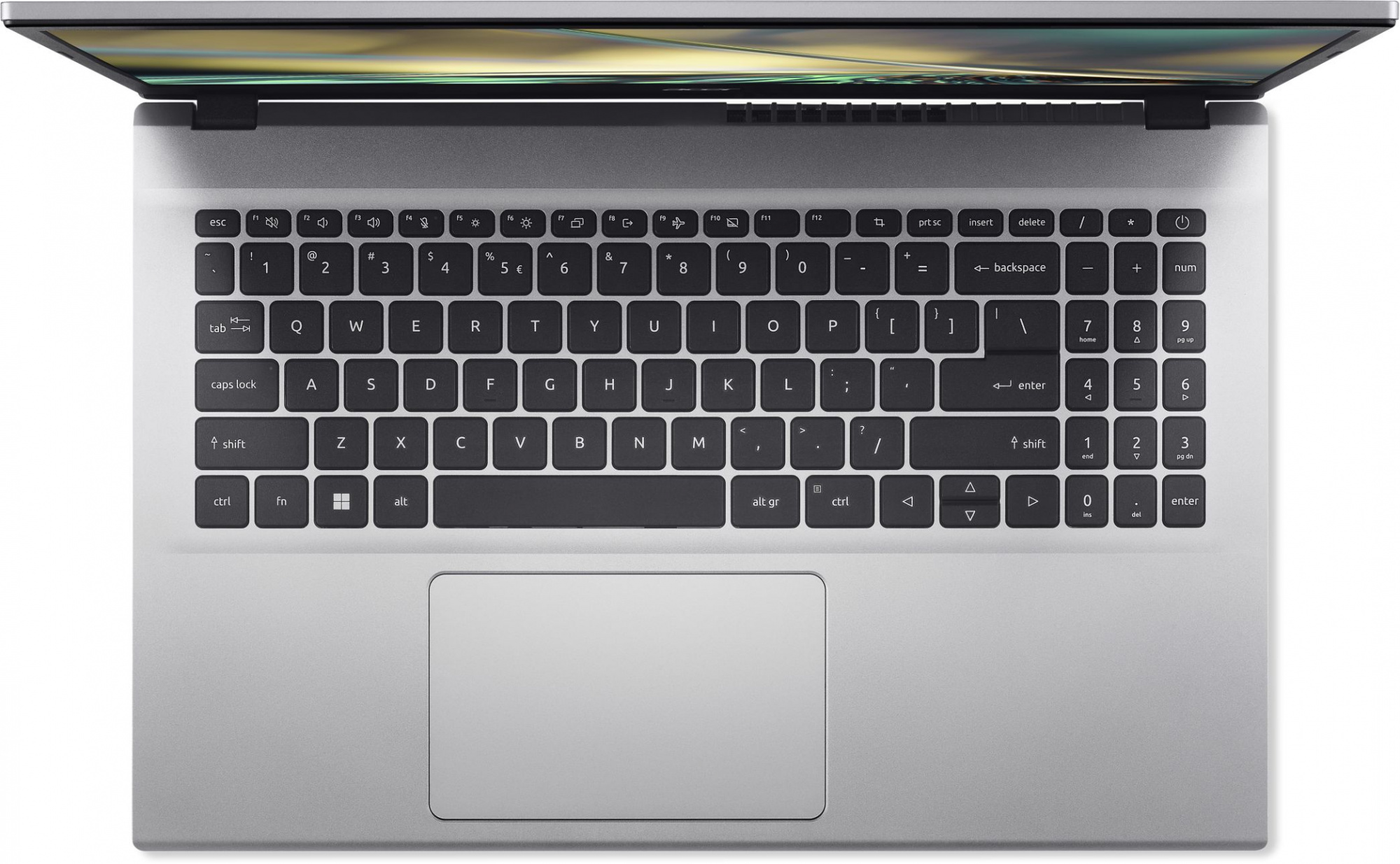 Ноутбук Acer Aspire 3 A315-59- Slim Core i3 1215U 4Gb SSD256Gb Intel UHD Graphics 15.6" IPS FHD (1920x1080) Eshell silver WiFi BT Cam (NX.K6TER.001) — фото 4