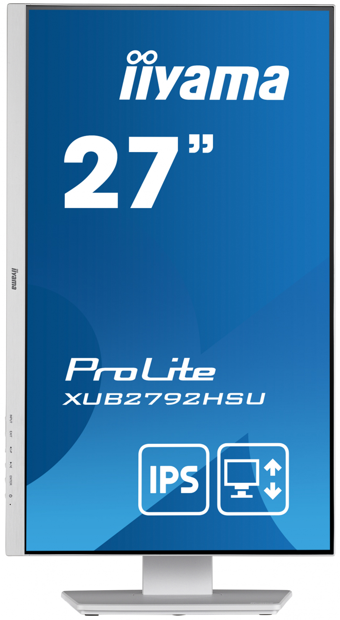Монитор Iiyama 27" ProLite XUB2792HSU-W5 белый IPS LED 16:9 HDMI M/M матовая HAS Piv 250cd 178гр/178гр 1920x1080 75Hz VGA DP FHD USB 6.3кг — фото 2