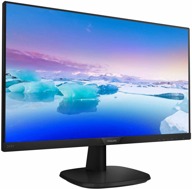Монитор Philips 23.8" 243V7QSB (00/01) черный IPS LED 16:9 DVI матовая 250cd 1920x1080 60Hz VGA FHD 3.5кг — фото 3