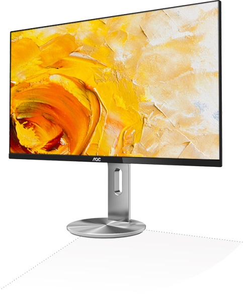 Монитор AOC 27" Professional I2790PQU/BT(00/01) темно-серый IPS LED 16:9 HDMI M/M матовая HAS Piv 1000:1 250cd 178гр/178гр 1920x1080 60Hz VGA DP FHD USB 5.8кг — фото 3