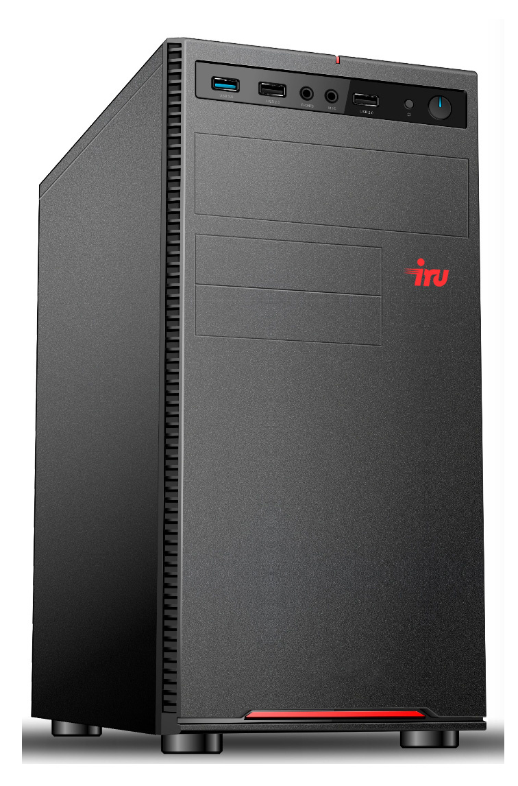 ПК IRU Home 315 MT i5 9400F (2.9) 8Gb 1Tb 7.2k SSD120Gb GTX1050Ti 4Gb Windows 10 Home Single Language 64 GbitEth 400W черный (1476521)
