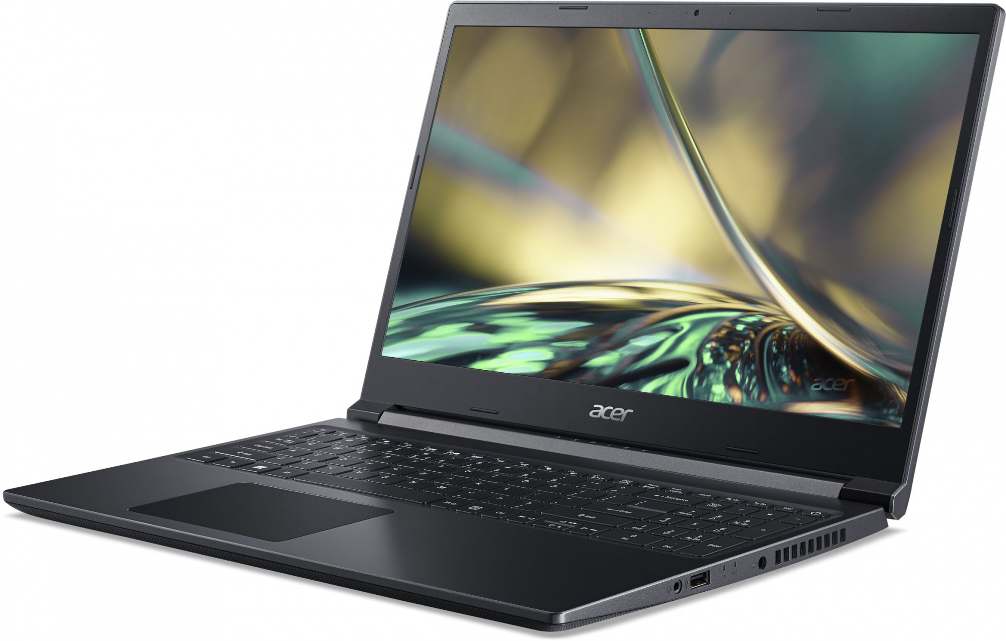 Ноутбук Acer Aspire 7 A715-43G-R2PG Ryzen 5 5625U 16Gb SSD512Gb NVIDIA GeForce RTX 3050 4Gb 15.6" FHD (1920x1080) Eshell black WiFi BT Cam (NH.QHDER.008) — фото 3