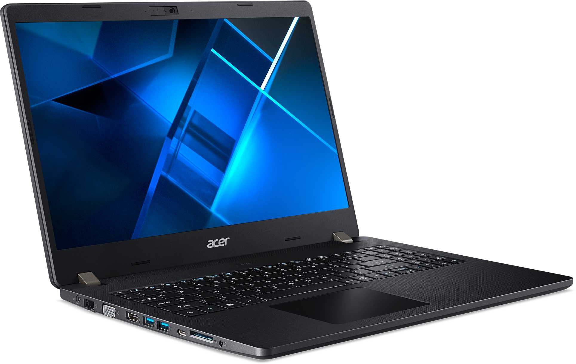 Ноутбук Acer TravelMate P2 TMP214-53 Core i3 1115G4 8Gb SSD256Gb Intel UHD Graphics 14" TN HD (1366x768) Windows 10 Professional 64 black WiFi BT Cam (NX.VPNEK.00A) — фото 2