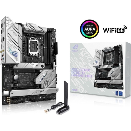 Материнская плата Asus ROG STRIX B760-A GAMING WIFI Soc-1700 Intel B760 4xDDR5 ATX AC`97 8ch(7.1) 2.5Gg RAID+HDMI+DP