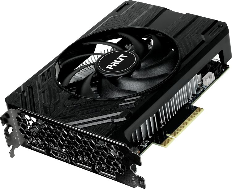 Видеокарта Palit PCI-E 4.0 RTX4060 STORMX NVIDIA GeForce RTX 4060 8192Mb 128 GDDR6 1830/17000 HDMIx1 DPx3 HDCP Ret — фото 3