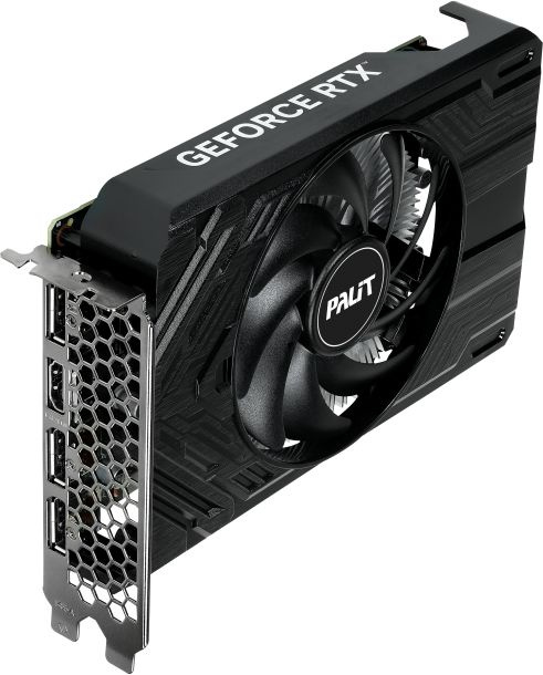 Видеокарта Palit PCI-E 4.0 RTX4060 STORMX NVIDIA GeForce RTX 4060 8192Mb 128 GDDR6 1830/17000 HDMIx1 DPx3 HDCP Ret — фото 4