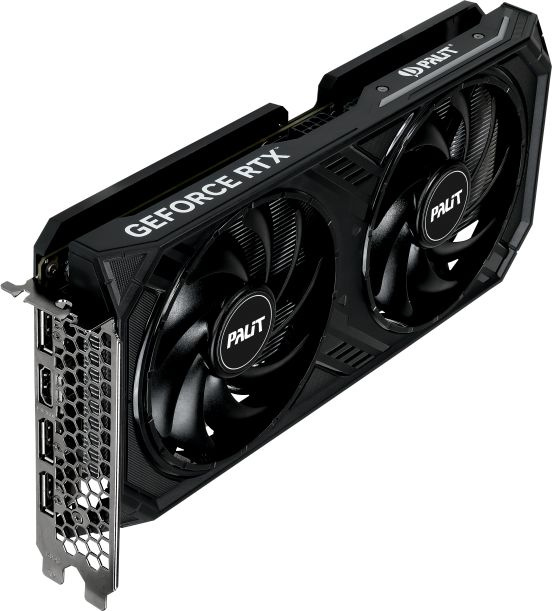 Видеокарта Palit PCI-E 4.0 RTX4060 DUAL OC NVIDIA GeForce RTX 4060 8192Mb 128 GDDR6 1830/17000 HDMIx1 DPx3 HDCP Ret — фото 2