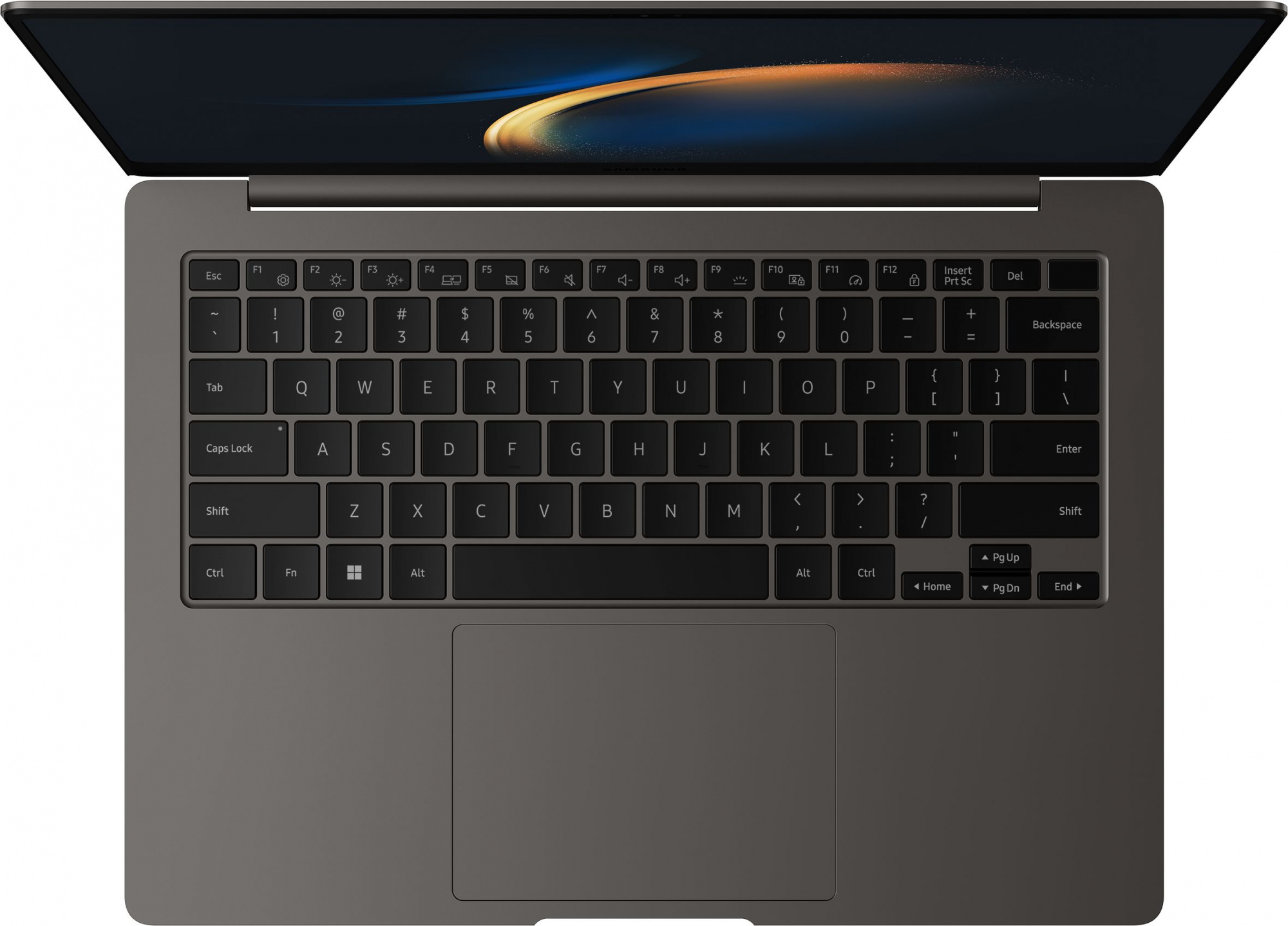 Ноутбук Samsung Galaxy Book 3 Pro NP940 Core i7 1360P 16Gb SSD512Gb Intel Iris Xe graphics 14" AMOLED 3K (2880x1800) Windows 11 Home English 64 dk.grey WiFi BT Cam (NP940XFG-KC2US) — фото 16