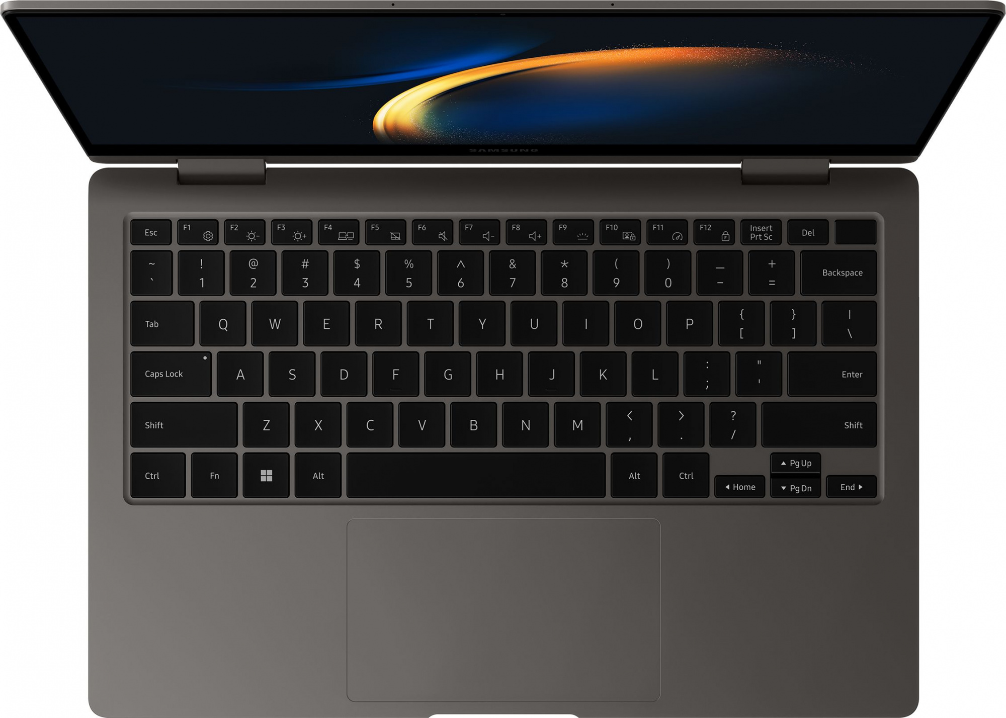 Ноутбук Samsung Galaxy book 3 360 NP730 Core i7 1360P 16Gb SSD512Gb Intel Iris Xe graphics 13.3" AMOLED Touch FHD (1920x1080) Windows 11 Professional 64 dk.grey WiFi BT Cam (NP730QFG-KA1US) — фото 2