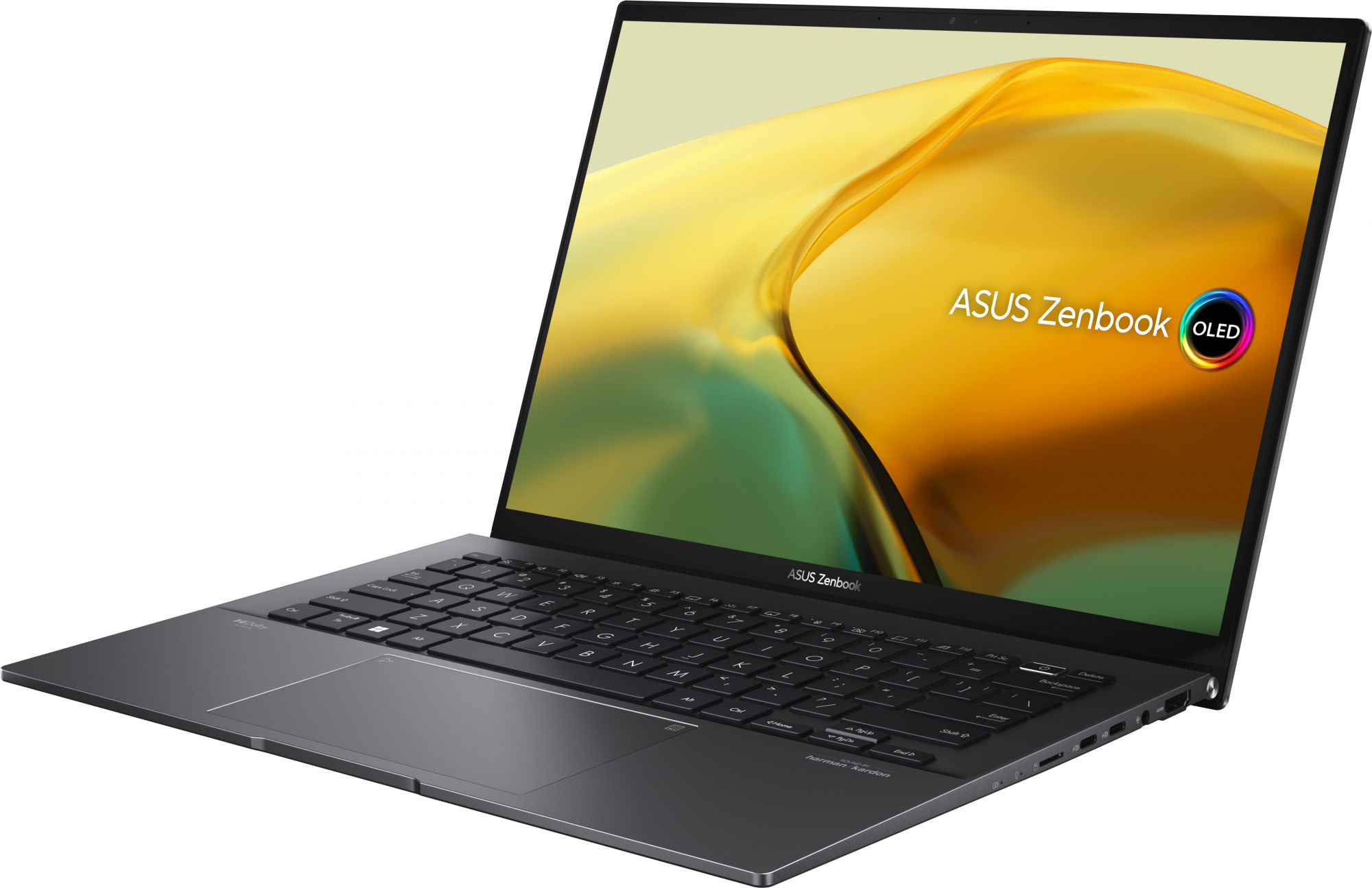 Ноутбук Asus Zenbook 14 UM3402YA-KP660 Ryzen 7 7730U 16Gb SSD1Tb AMD Radeon 14" IPS WQXGA (2560x1600) noOS black WiFi BT Cam Bag (90NB0W95-M014W0) — фото 4