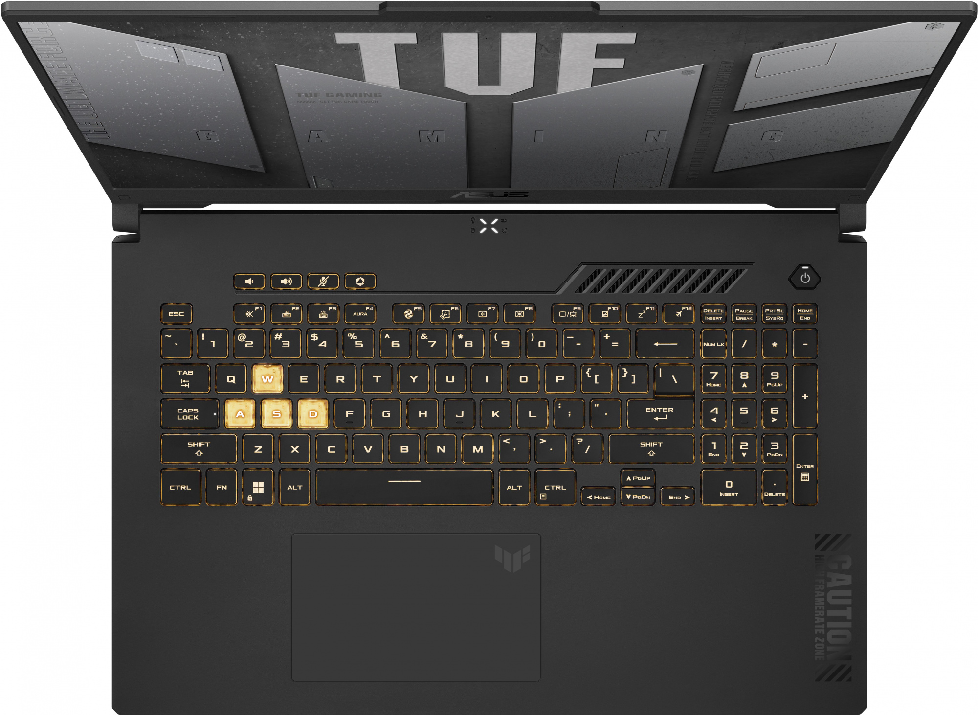 Ноутбук Asus TUF Gaming F17 FX707ZV4-HX076 Core i7 12700H 16Gb SSD512Gb NVIDIA GeForce RTX4060 8Gb 17.3" IPS FHD (1920x1080) noOS grey WiFi BT Cam (90NR0FB5-M004H0) — фото 15
