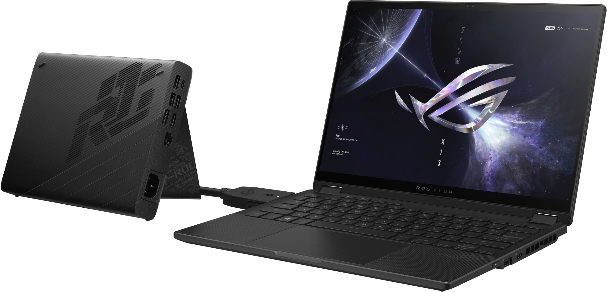 Ноутбук Asus ROG Flow X13 GV302XV-MU020W Ryzen 9 7940HS 16Gb SSD1Tb NVIDIA GeForce RTX4060 8Gb 13.4" IPS Touch WQXGA (2560x1600) Windows 11 Home black WiFi BT Cam Bag (90NR0DT1-M001H0) — фото 23