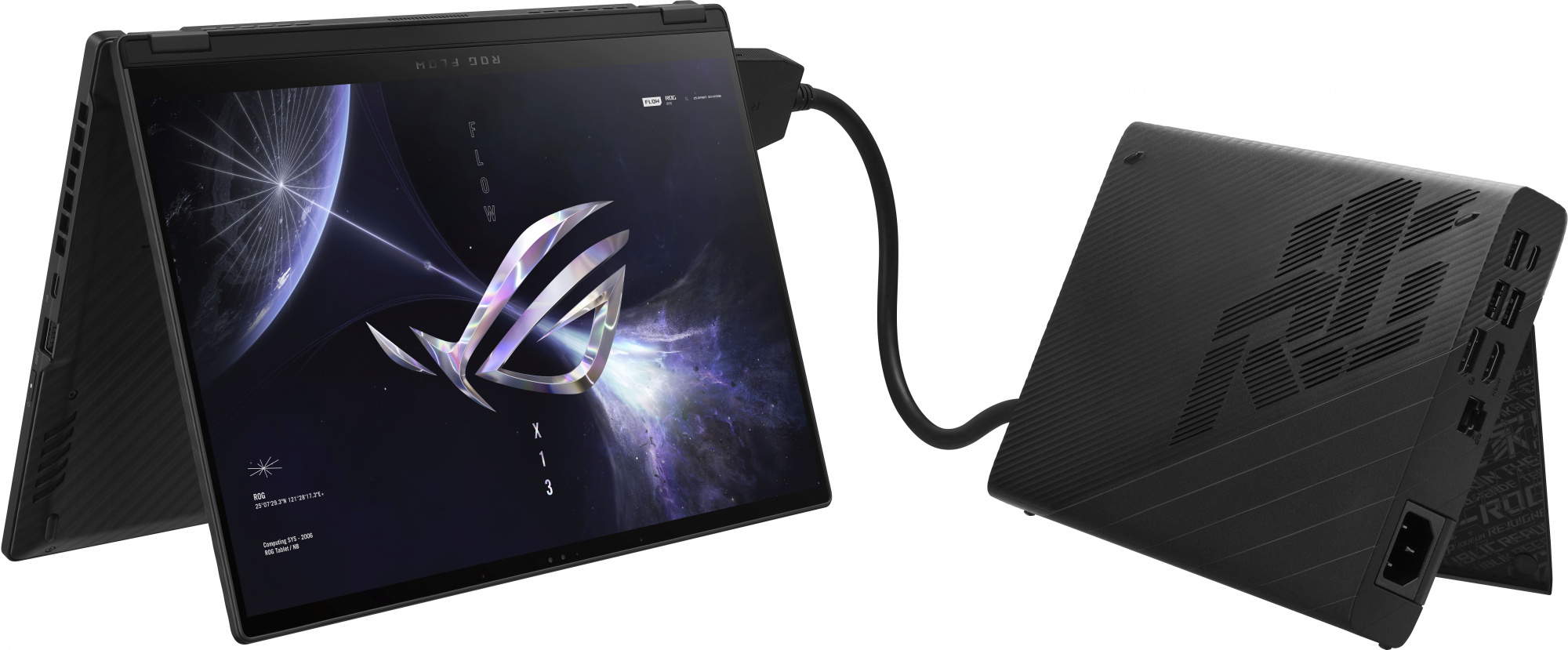 Ноутбук Asus ROG Flow X13 GV302XV-MU020W Ryzen 9 7940HS 16Gb SSD1Tb NVIDIA GeForce RTX4060 8Gb 13.4" IPS Touch WQXGA (2560x1600) Windows 11 Home black WiFi BT Cam Bag (90NR0DT1-M001H0) — фото 24