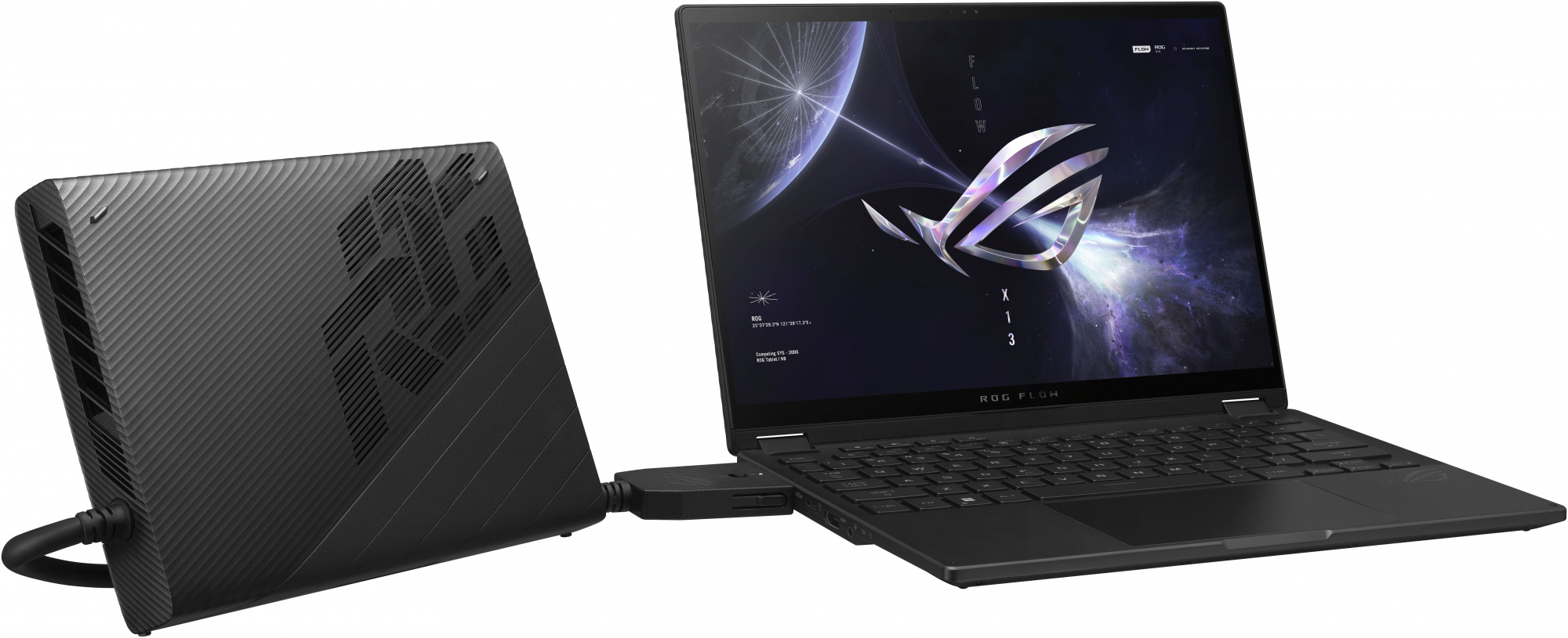 Ноутбук Asus ROG Flow X13 GV302XV-MU020W Ryzen 9 7940HS 16Gb SSD1Tb NVIDIA GeForce RTX4060 8Gb 13.4" IPS Touch WQXGA (2560x1600) Windows 11 Home black WiFi BT Cam Bag (90NR0DT1-M001H0) — фото 25