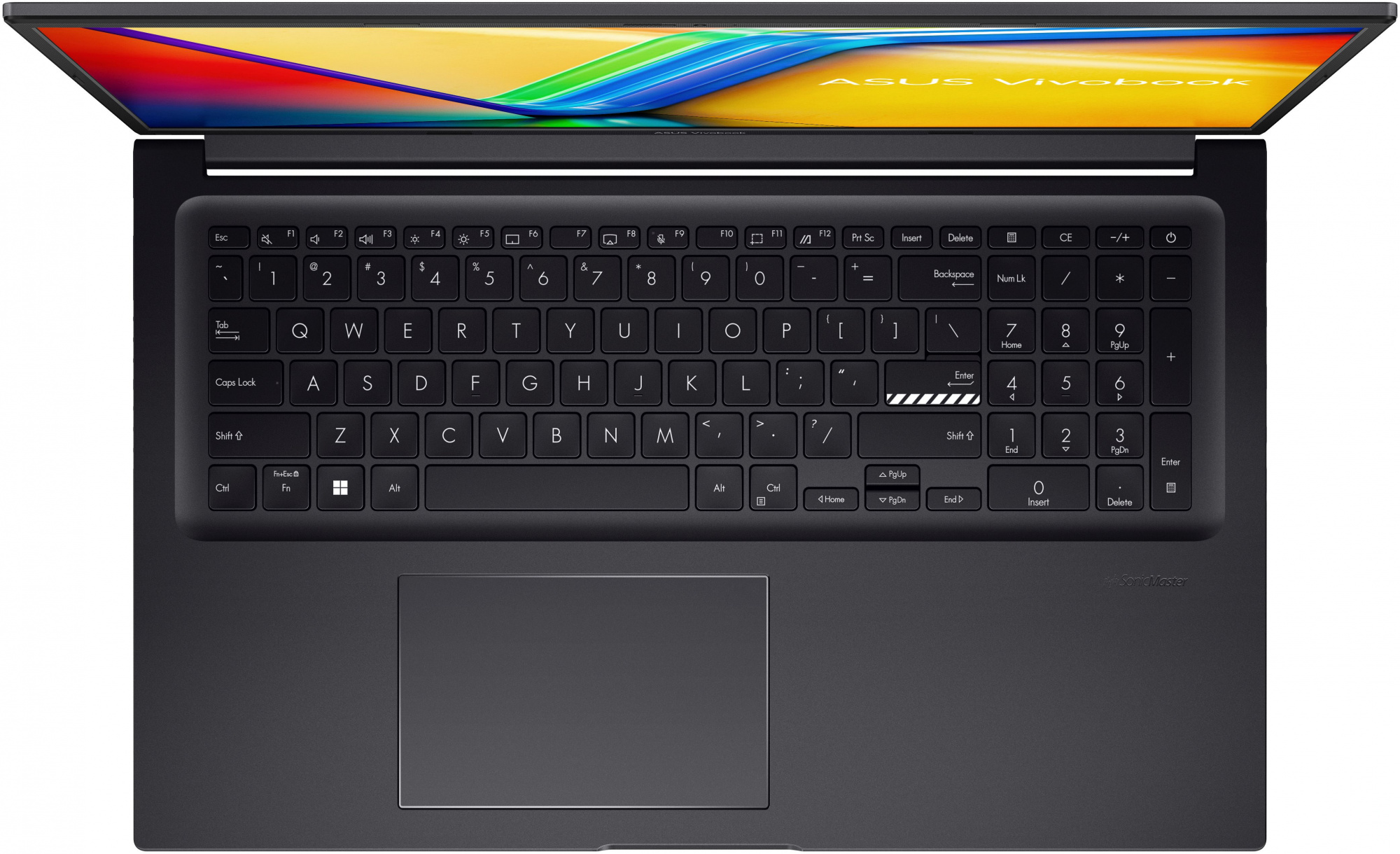 Ноутбук Asus VivoBook 17X M3704YA-AU052 Ryzen 7 7730U 16Gb SSD512Gb UMA 17.3" IPS FHD (1920x1080) noOS black WiFi BT Cam (90NB1192-M00200) — фото 7