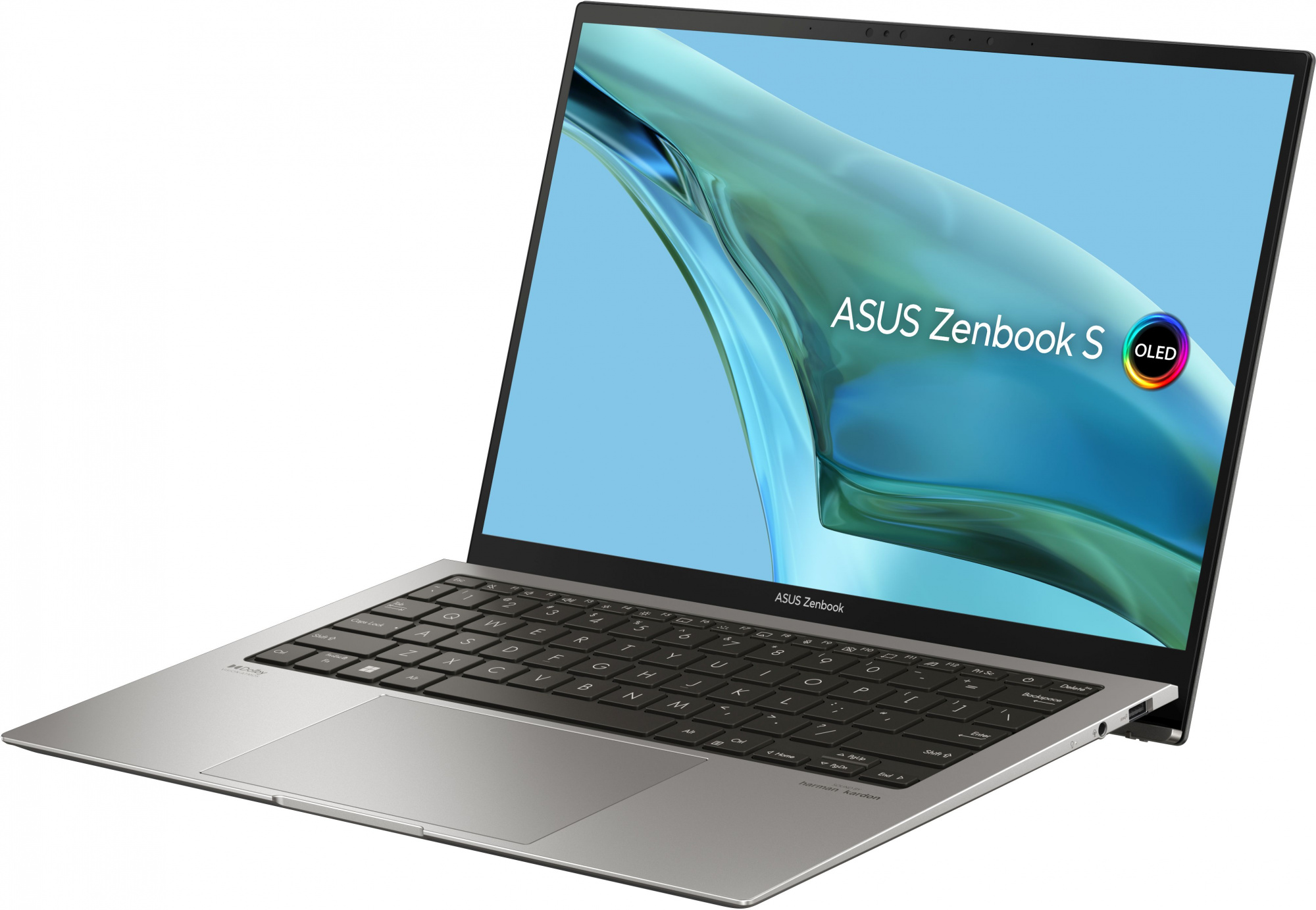 Ноутбук Asus Zenbook S UX5304VA-NQ227W Core i7 1355U 16Gb SSD1Tb Intel Iris Xe graphics 13.3" OLED 2.8K (2880x1800) Windows 11 Home grey WiFi BT Cam Bag (90NB0Z92-M00DE0) — фото 5
