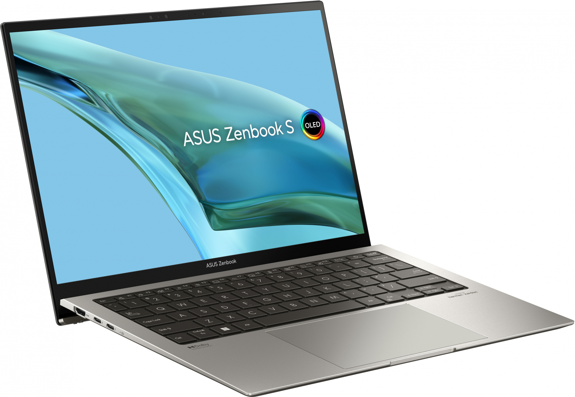 Ноутбук Asus Zenbook S UX5304VA-NQ227W Core i7 1355U 16Gb SSD1Tb Intel Iris Xe graphics 13.3" OLED 2.8K (2880x1800) Windows 11 Home grey WiFi BT Cam Bag (90NB0Z92-M00DE0) — фото 6