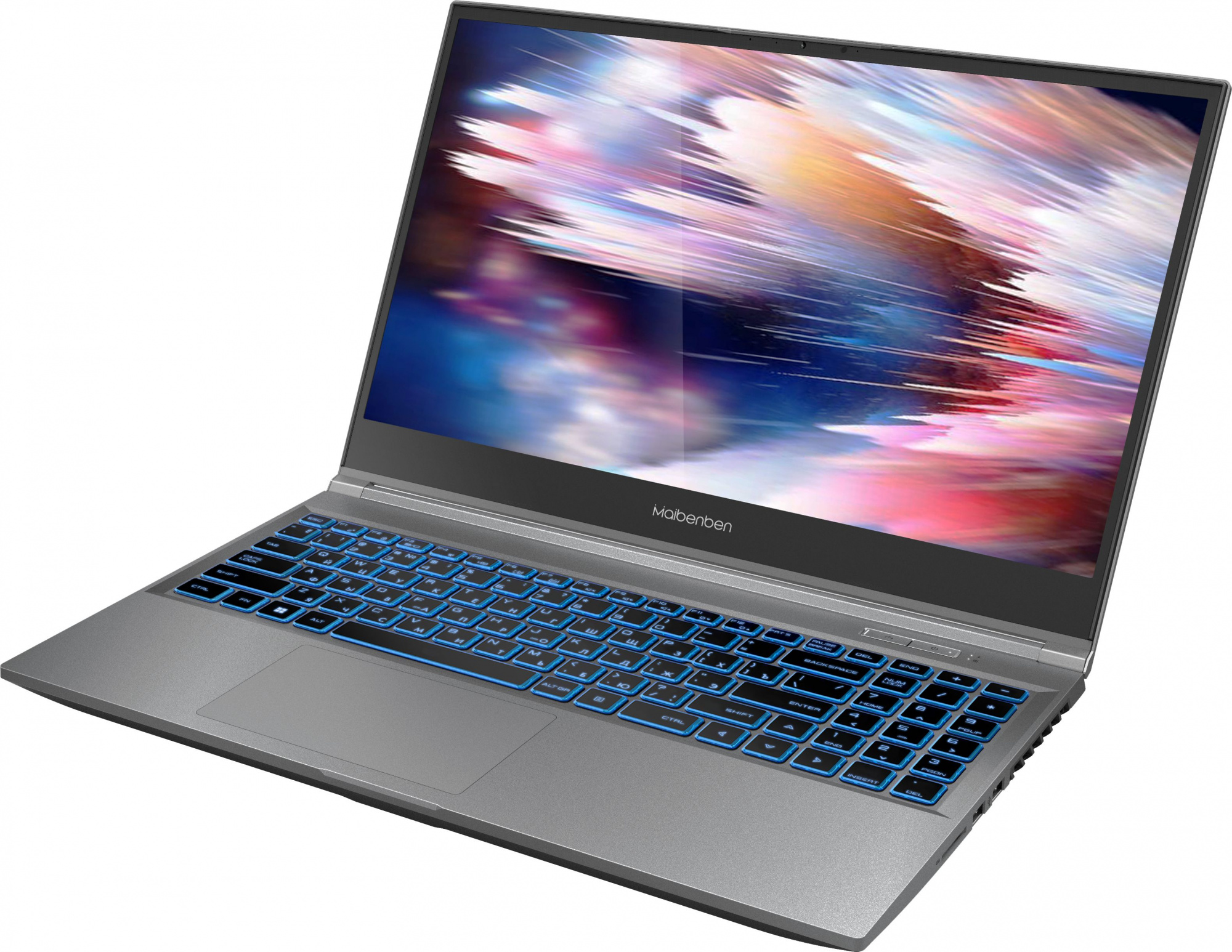 Ноутбук Maibenben X558 Ryzen 7 5800H 16Gb SSD512Gb NVIDIA GeForce RTX 3060 6Gb 15.6" IPS FHD (1920x1080) Linux grey WiFi BT Cam 46.74mAh (X558FSFCLGRE0) — фото 2