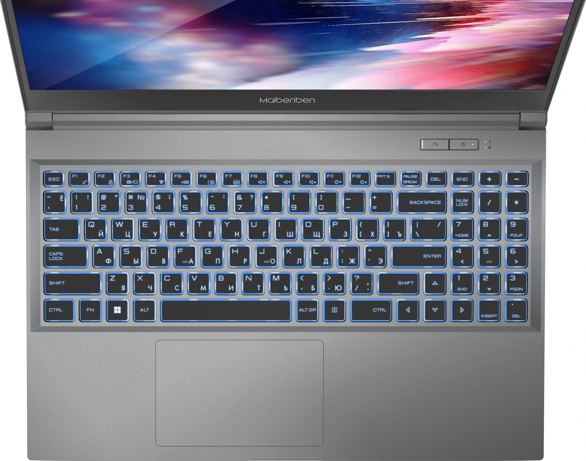 Ноутбук Maibenben X558 Ryzen 7 5800H 16Gb SSD512Gb NVIDIA GeForce RTX 3060 6Gb 15.6" IPS FHD (1920x1080) Linux grey WiFi BT Cam 46.74mAh (X558FSFCLGRE0) — фото 3