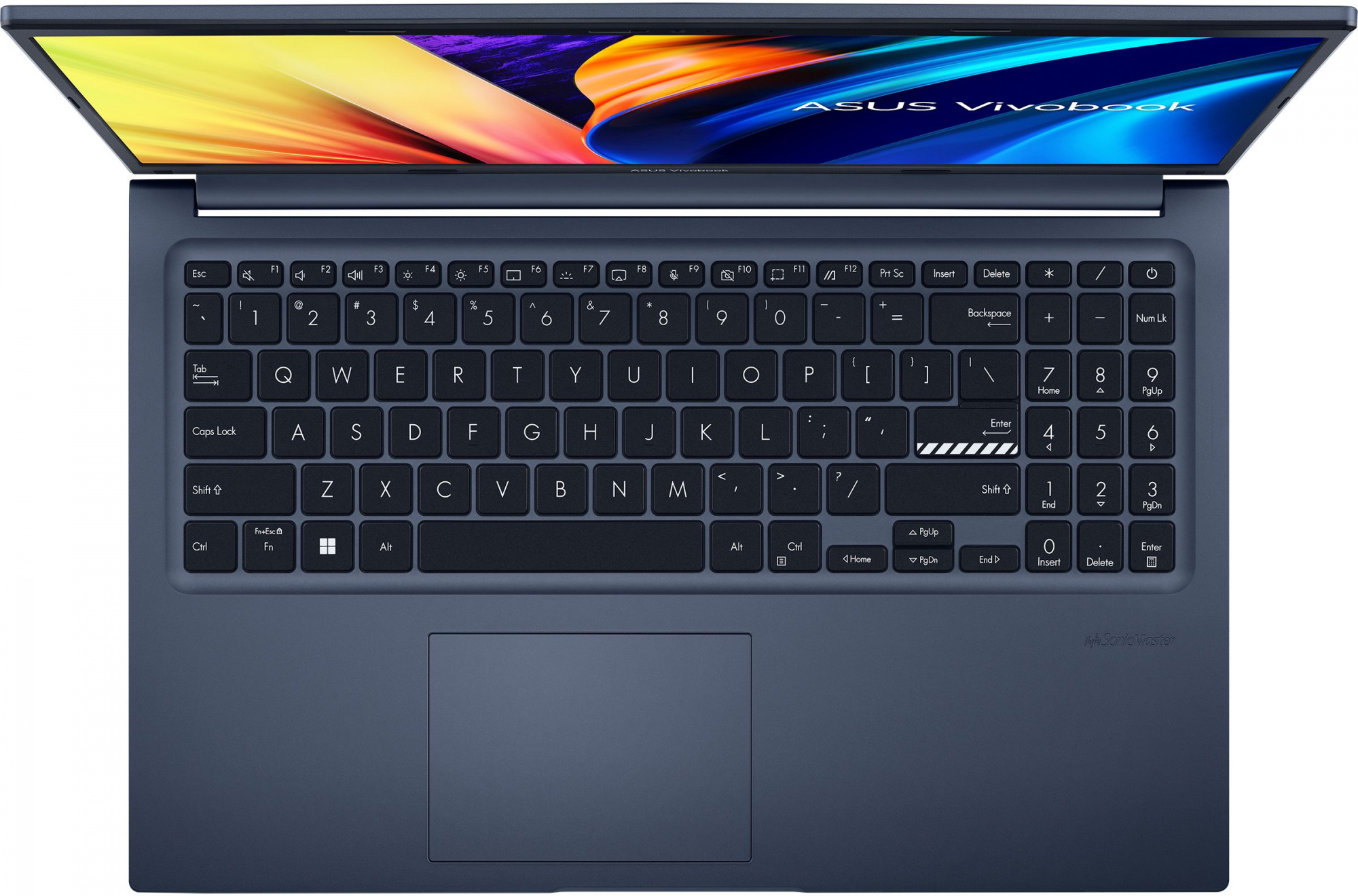 Ноутбук Asus VivoBook X1502ZA-BQ1274 Core i5 12500H 16Gb SSD512Gb Intel Iris Xe graphics 15.6" IPS FHD (1920x1080) noOS blue WiFi BT Cam (90NB0VX1-M01X50) — фото 9