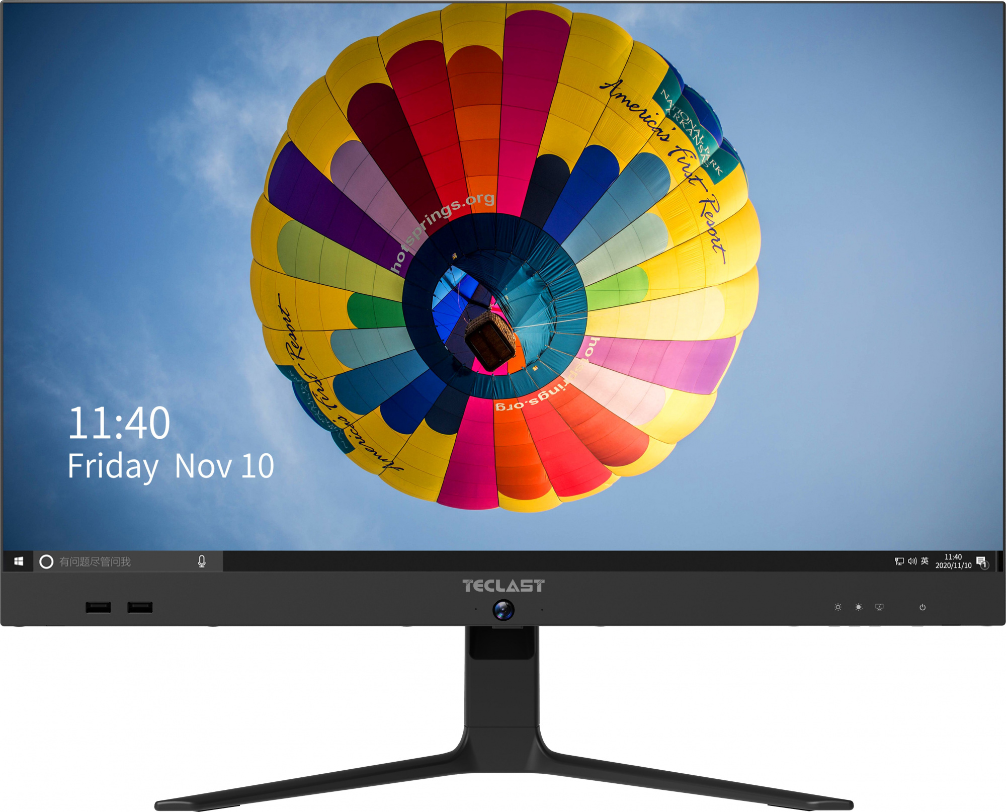 Моноблок Teclast C24 Air 23.8" Full HD i5 12400 16Gb SSD256Gb HDG Windows 11 Pro WiFi BT Cam черный 1920x1080