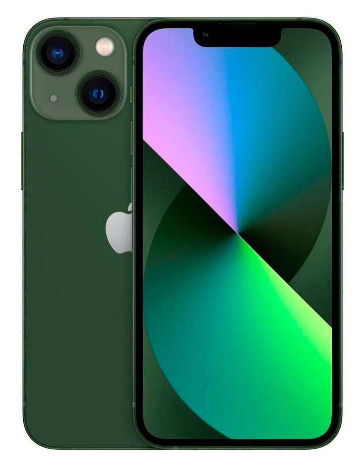 Смартфон Apple A2626 iPhone 13 mini 128Gb 4Gb альпийский зеленый моноблок 3G 4G 1Sim 5.4" 1080x2340 iOS 15 12Mpix 802.11 a/b/g/n/ac/ax NFC GPS TouchSc Protect