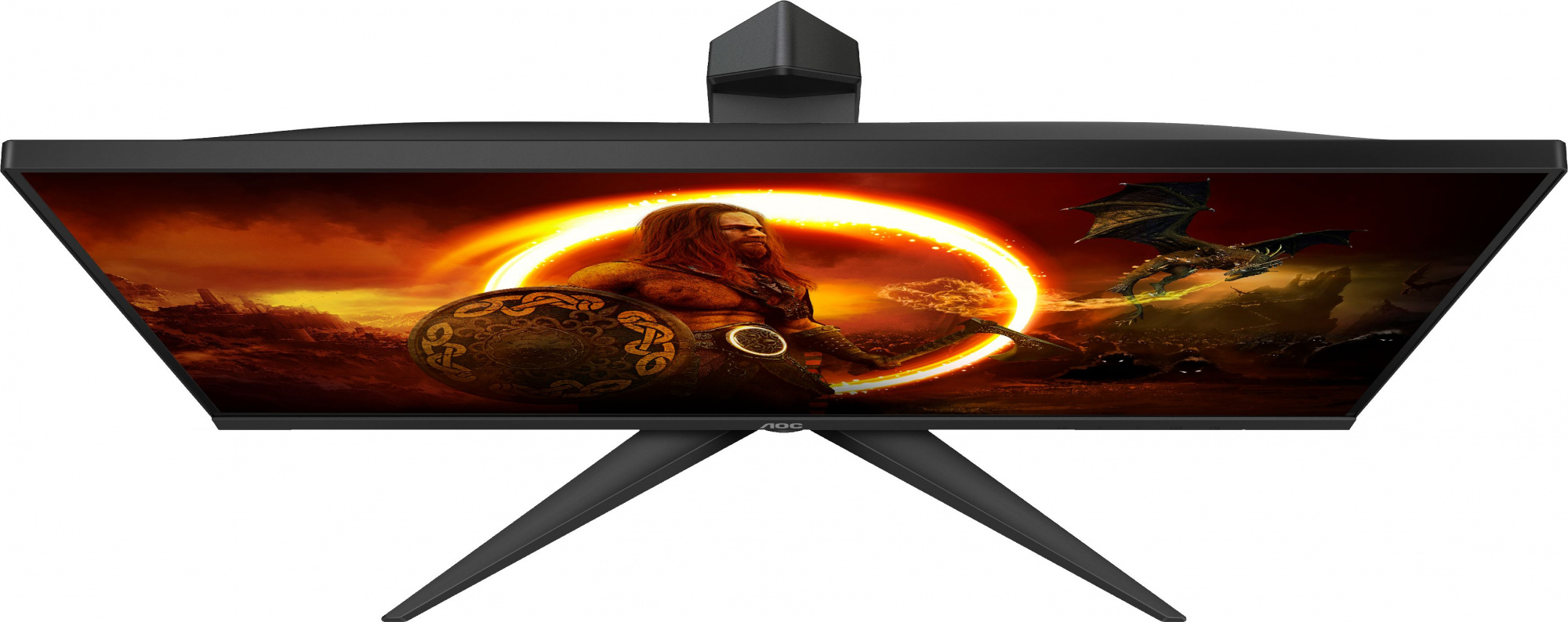 Монитор AOC 23.8" Gaming 24G2SPU черный/красный IPS LED 1ms 16:9 HDMI M/M матовая HAS Piv 300cd 178гр/178гр 1920x1080 165Hz FreeSync Premium VGA DP FHD USB 4.41кг — фото 3