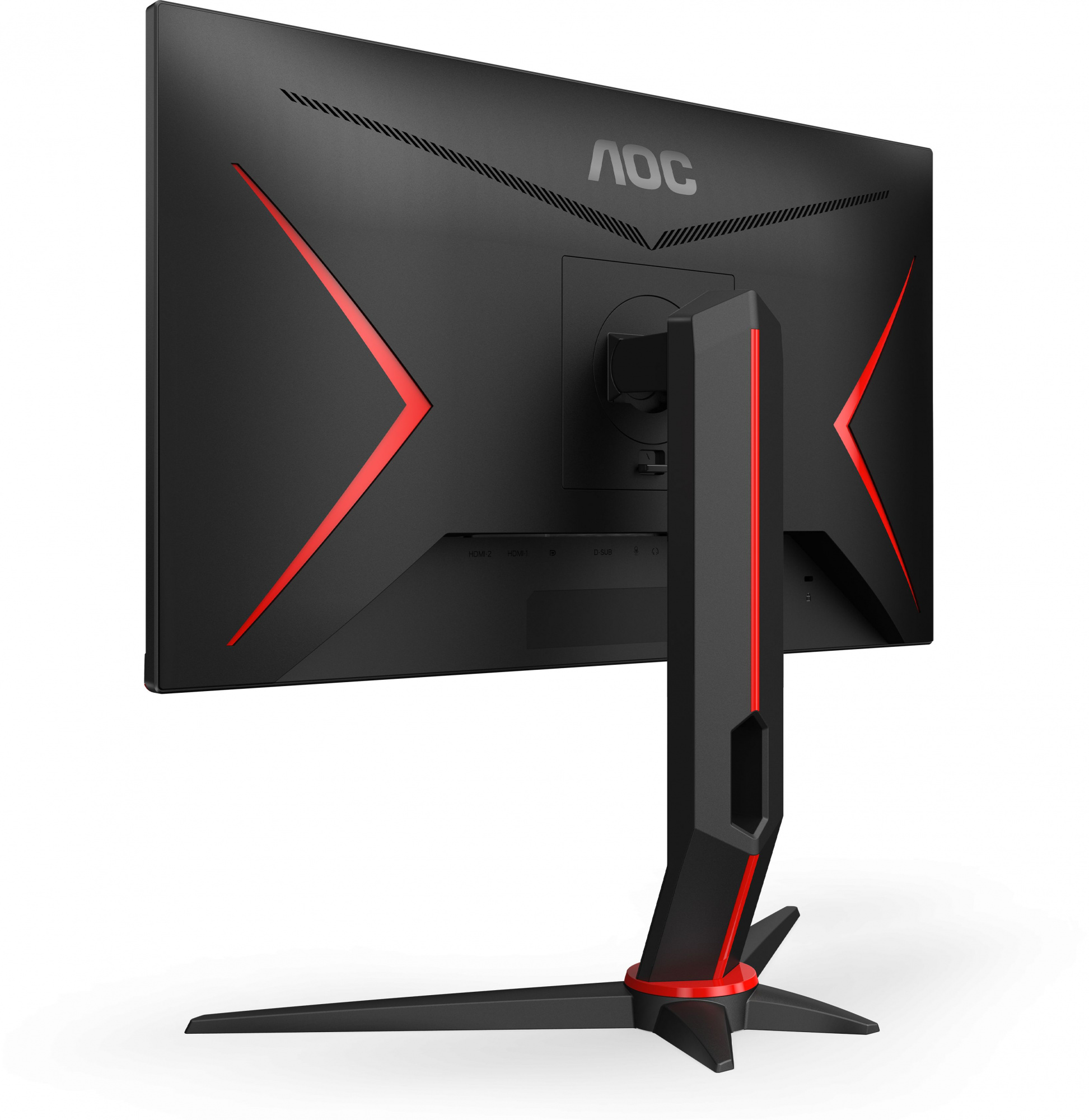 Монитор AOC 23.8" Gaming 24G2SPU черный/красный IPS LED 1ms 16:9 HDMI M/M матовая HAS Piv 300cd 178гр/178гр 1920x1080 165Hz FreeSync Premium VGA DP FHD USB 4.41кг — фото 7