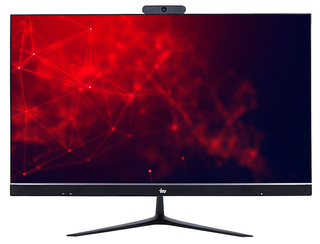 Моноблок IRU Office P2315 23.8" Full HD i5 10400 (2.9) 8Gb SSD240Gb UHDG 630 Free DOS GbitEth WiFi BT 120W Cam черный 1920x1080 (RUS)