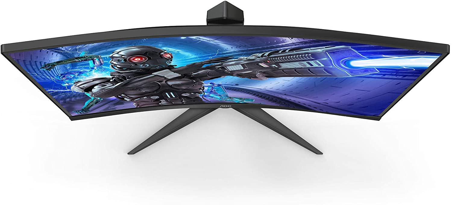 Монитор AOC 31.5" Gaming C32G2ZE/BK черный/красный VA LED 1ms 16:9 HDMI матовая 300cd 178гр/178гр 1920x1080 240Hz DP FHD 6.98кг — фото 2