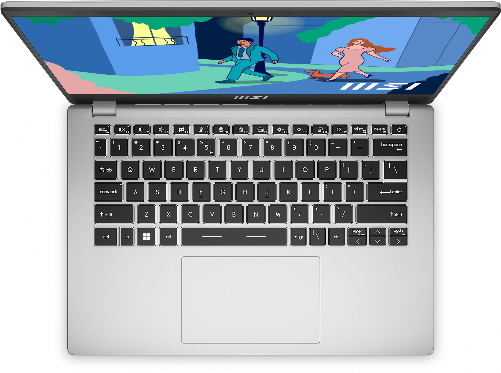 Ультрабук MSI Modern 14 C12MО-688RU Core i7 1255U 16Gb SSD512Gb Intel Iris Xe graphics 14" IPS FHD (1920x1080) Windows 11 Professional silver WiFi BT Cam (9S7-14J111-688) — фото 7