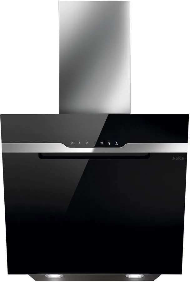 Вытяжка каминная Elica Majestic BL/A/60 нержавеющая сталь/черное стекло управление: сенсорное (1 мотор)