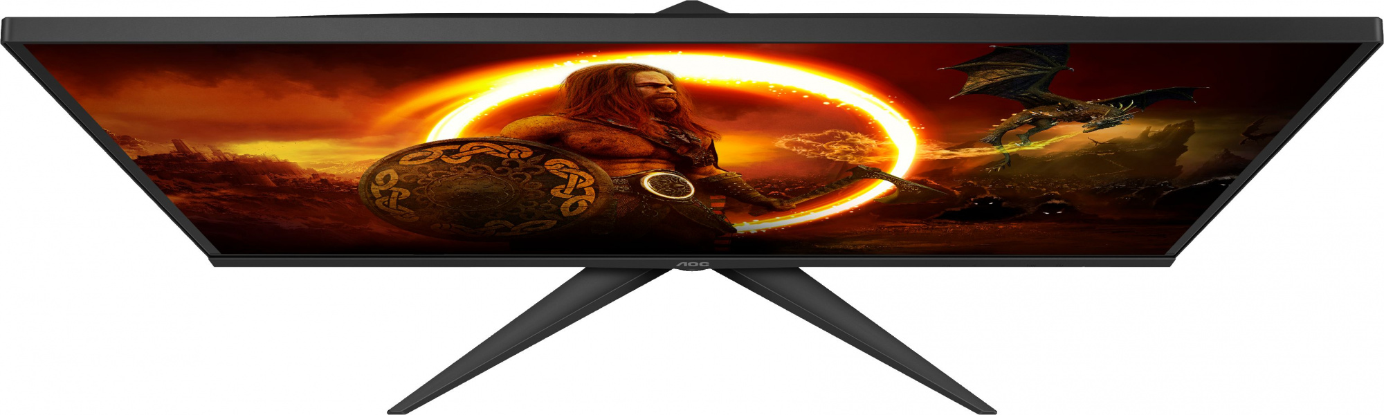 Монитор AOC 23.8" Gaming 24G2SAE черный/красный VA LED 1ms 16:9 HDMI M/M матовая 350cd 178гр/178гр 1920x1080 165Hz FreeSync Premium VGA DP FHD 5.6кг — фото 2