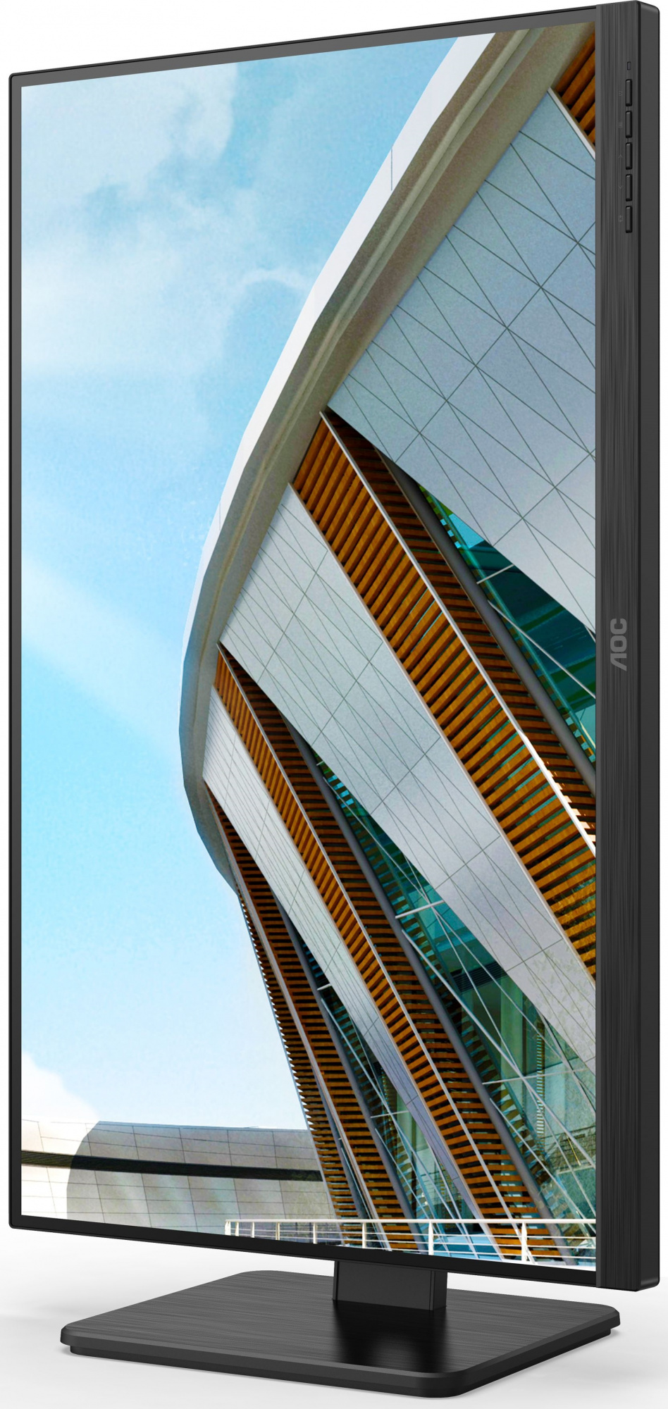 Монитор AOC 23.8" 24P2QM черный VA LED 4ms 16:9 DVI HDMI M/M матовая HAS Piv 300cd 178гр/178гр 1920x1080 75Hz VGA DP FHD USB 4.75кг — фото 2