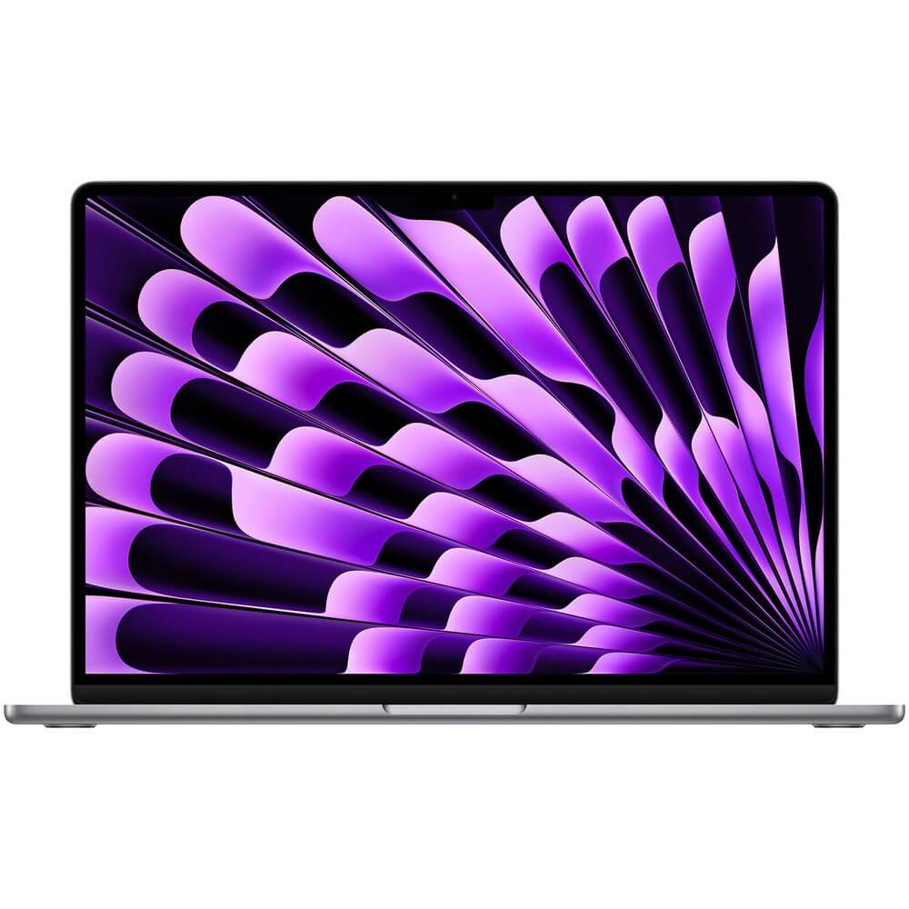 Ноутбук Apple MacBook Air A2941 M2 8 core 8Gb SSD256Gb/10 core GPU 15.3" IPS (2880x1864) Mac OS grey space WiFi BT Cam (MQKP3RU/A)