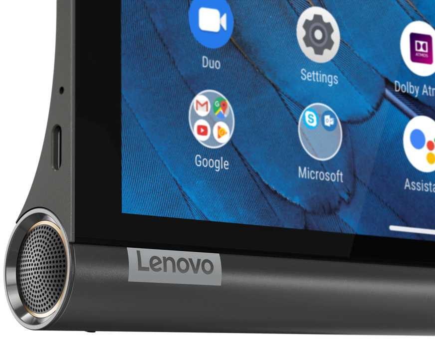 Планшет Lenovo Yoga Smart Tab YT-X705F Snapdragon 439 (2.0) 8C RAM3Gb ROM32Gb 10.1" IPS 1920x1200 Android 9.0 темно-серый 8Mpix 5Mpix BT WiFi Touch microSD 256Gb 7000mAh 10hr — фото 5