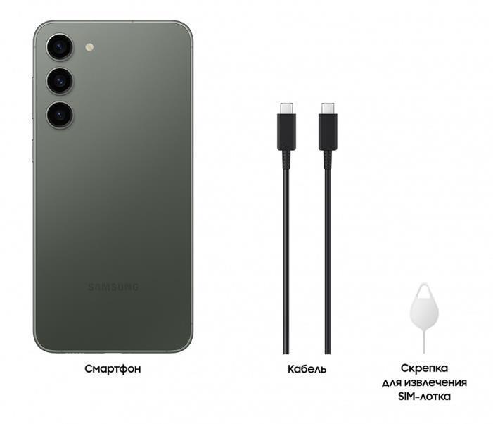Смартфон SAMSUNG/512 Гб RAM 8Гб зеленый/Наличие WiFi/Наличие 3G/LTE/Наличие 4G/5G/Dual SIM SM-S916BZGGSKZ
