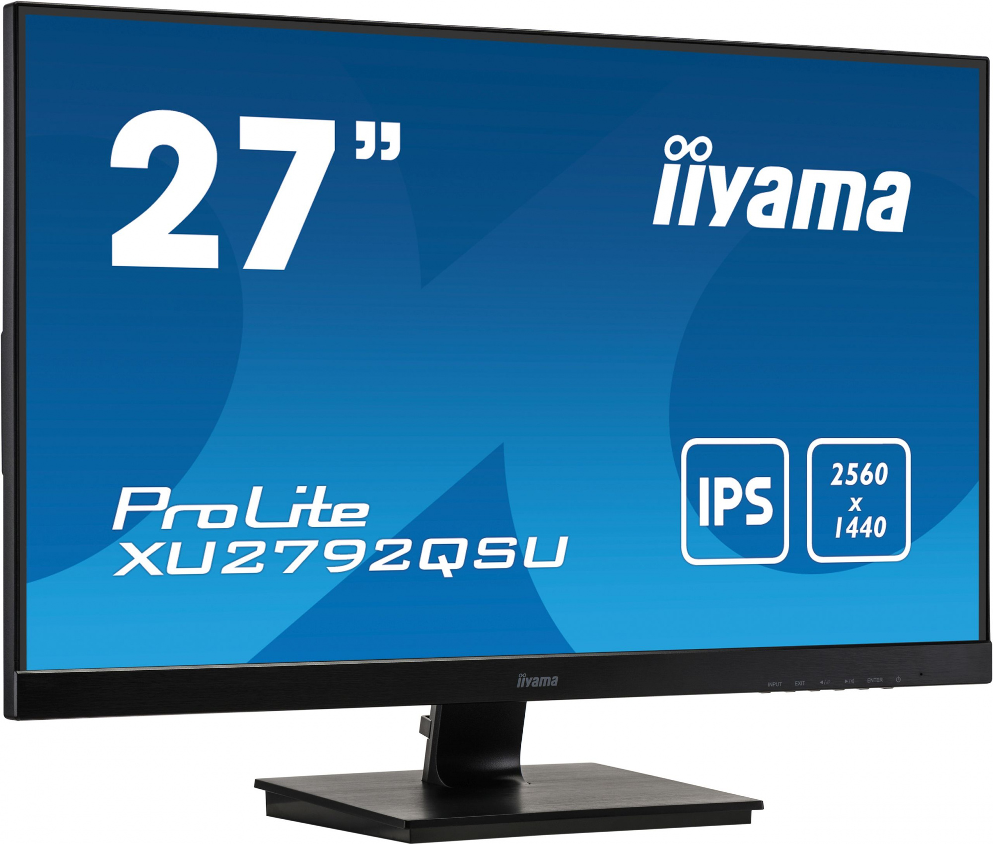 Монитор Iiyama 27" XU2792QSU-B1 черный IPS LED 16:9 DVI HDMI M/M матовая 1000:1 350cd 178гр/178гр 2560x1440 70Hz DP WQ USB 5кг — фото 2