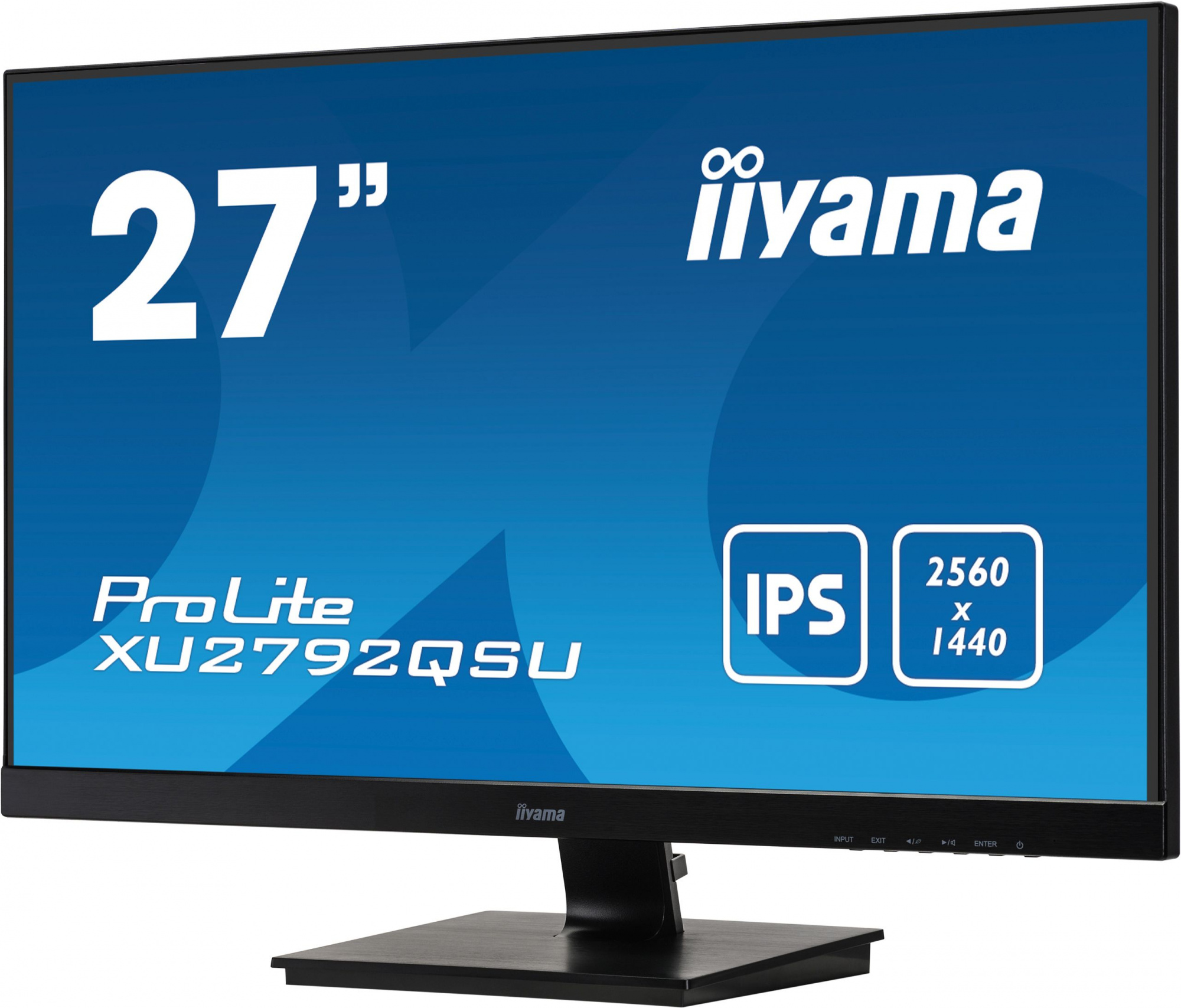 Монитор Iiyama 27" XU2792QSU-B1 черный IPS LED 16:9 DVI HDMI M/M матовая 1000:1 350cd 178гр/178гр 2560x1440 70Hz DP WQ USB 5кг — фото 3