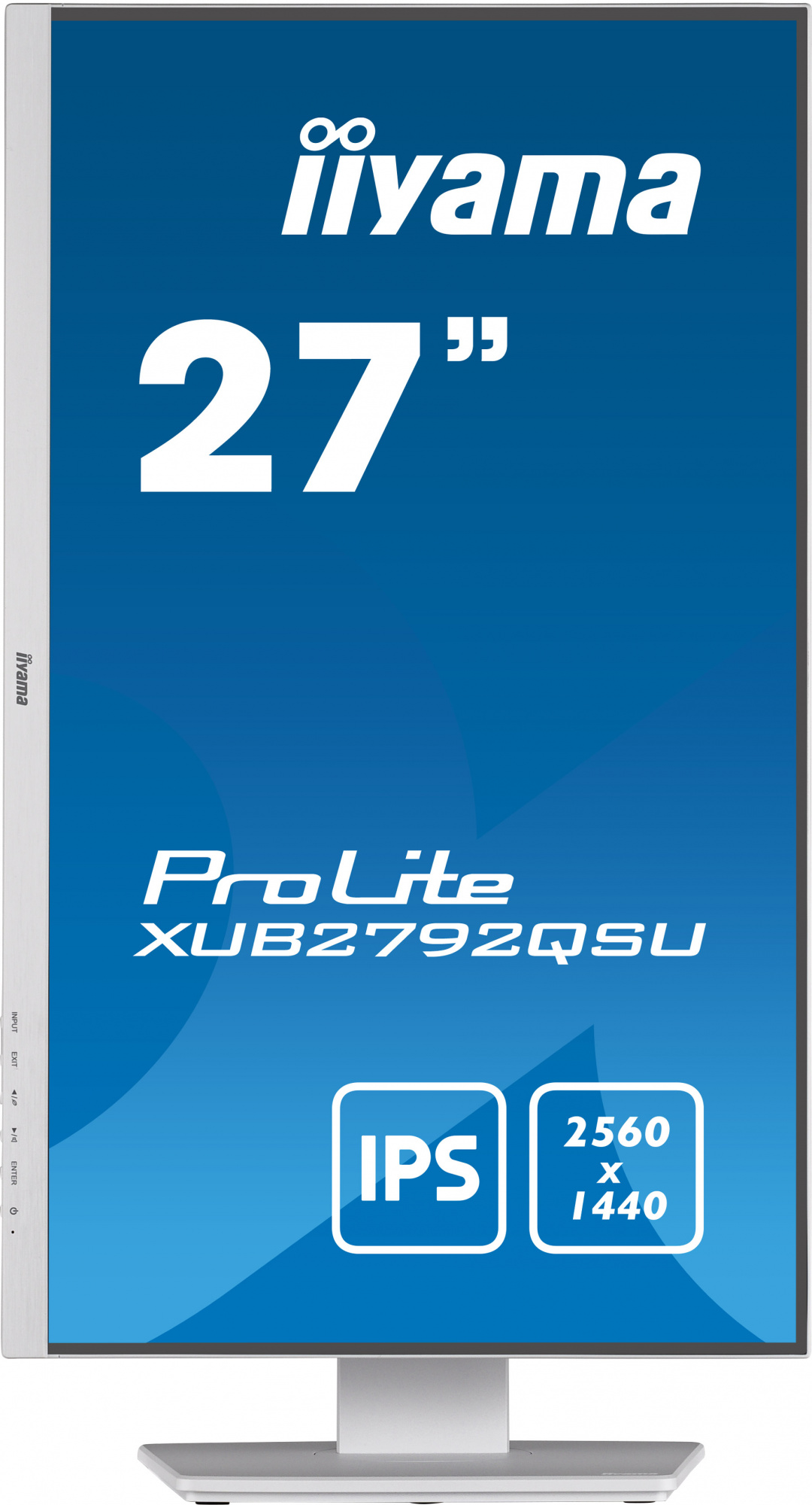 Монитор Iiyama 27" ProLite XUB2792QSU-W5 белый IPS LED 16:9 DVI HDMI M/M матовая HAS Piv 250cd 178гр/178гр 2560x1440 75Hz DP WQ USB 6.8кг — фото 2