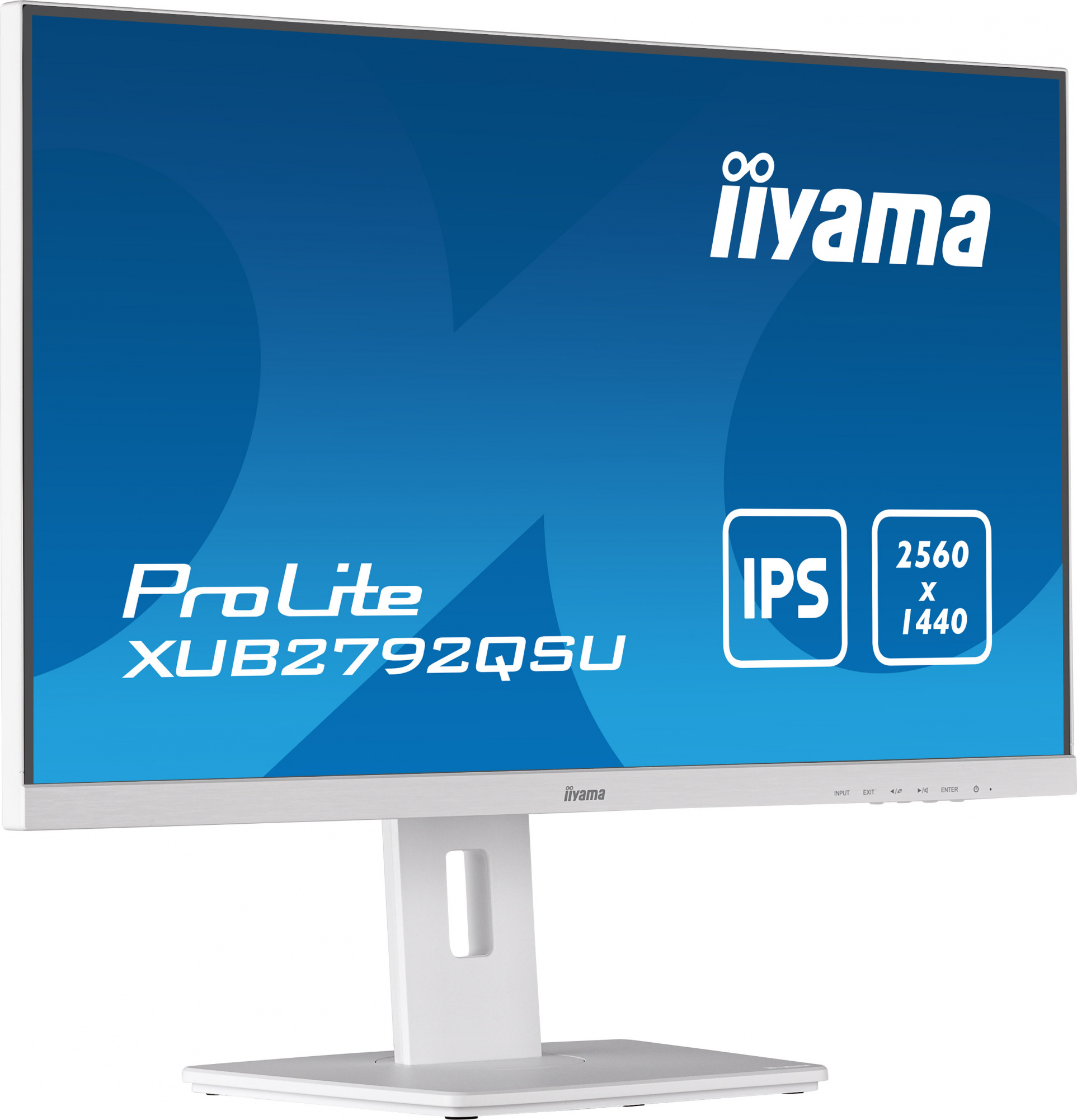 Монитор Iiyama 27" ProLite XUB2792QSU-W5 белый IPS LED 16:9 DVI HDMI M/M матовая HAS Piv 250cd 178гр/178гр 2560x1440 75Hz DP WQ USB 6.8кг — фото 4