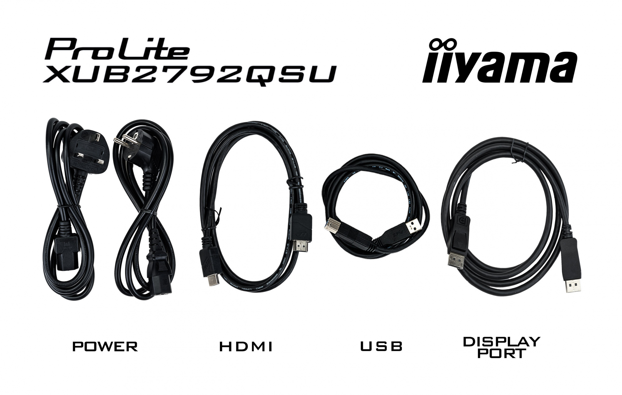 Монитор Iiyama 27" ProLite XUB2792QSU-W5 белый IPS LED 16:9 DVI HDMI M/M матовая HAS Piv 250cd 178гр/178гр 2560x1440 75Hz DP WQ USB 6.8кг — фото 12